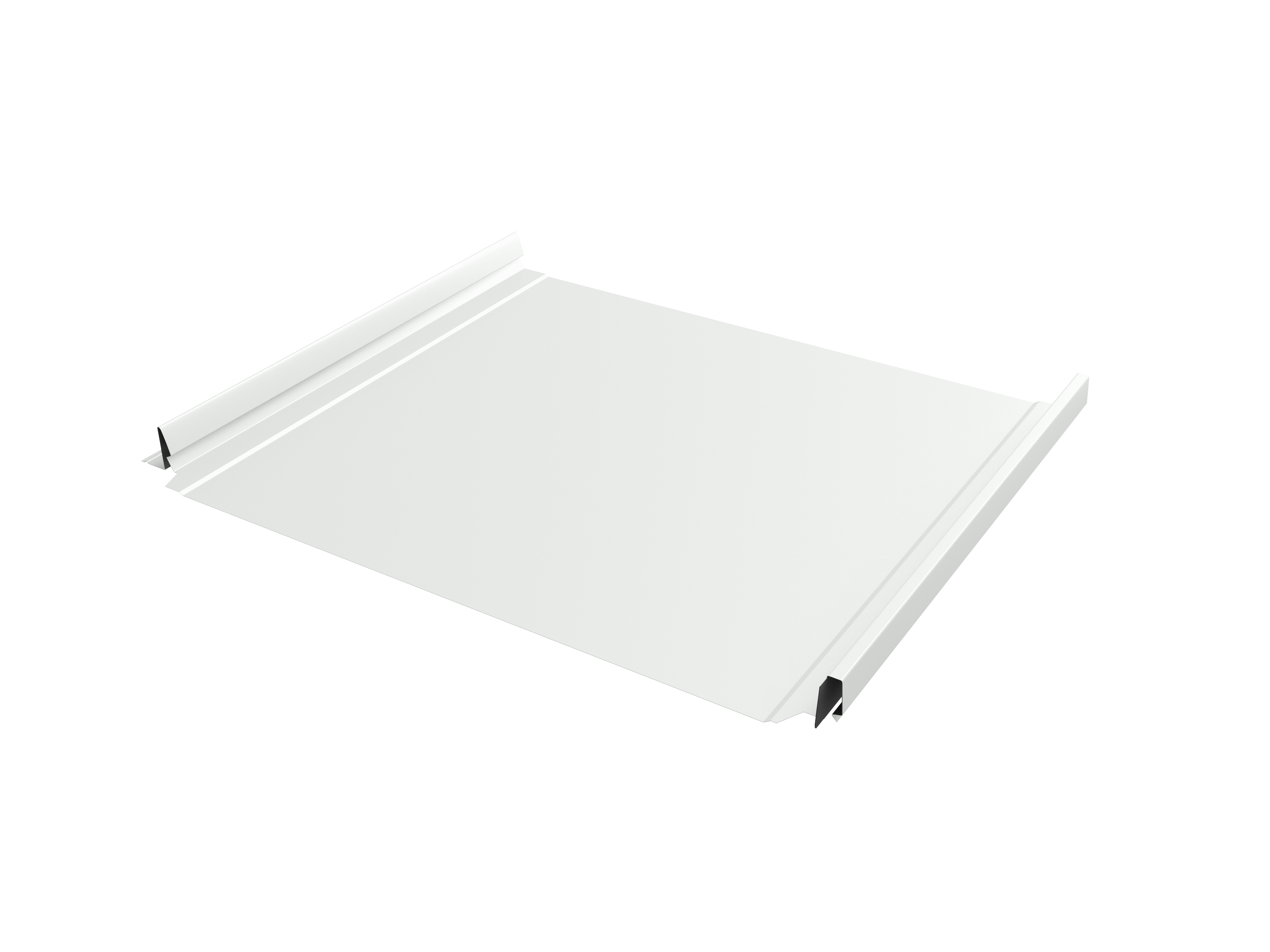 Кликфальц Pro Grand Line 0,5 Satin с пленкой на замках RAL 9003 сигнальный белый