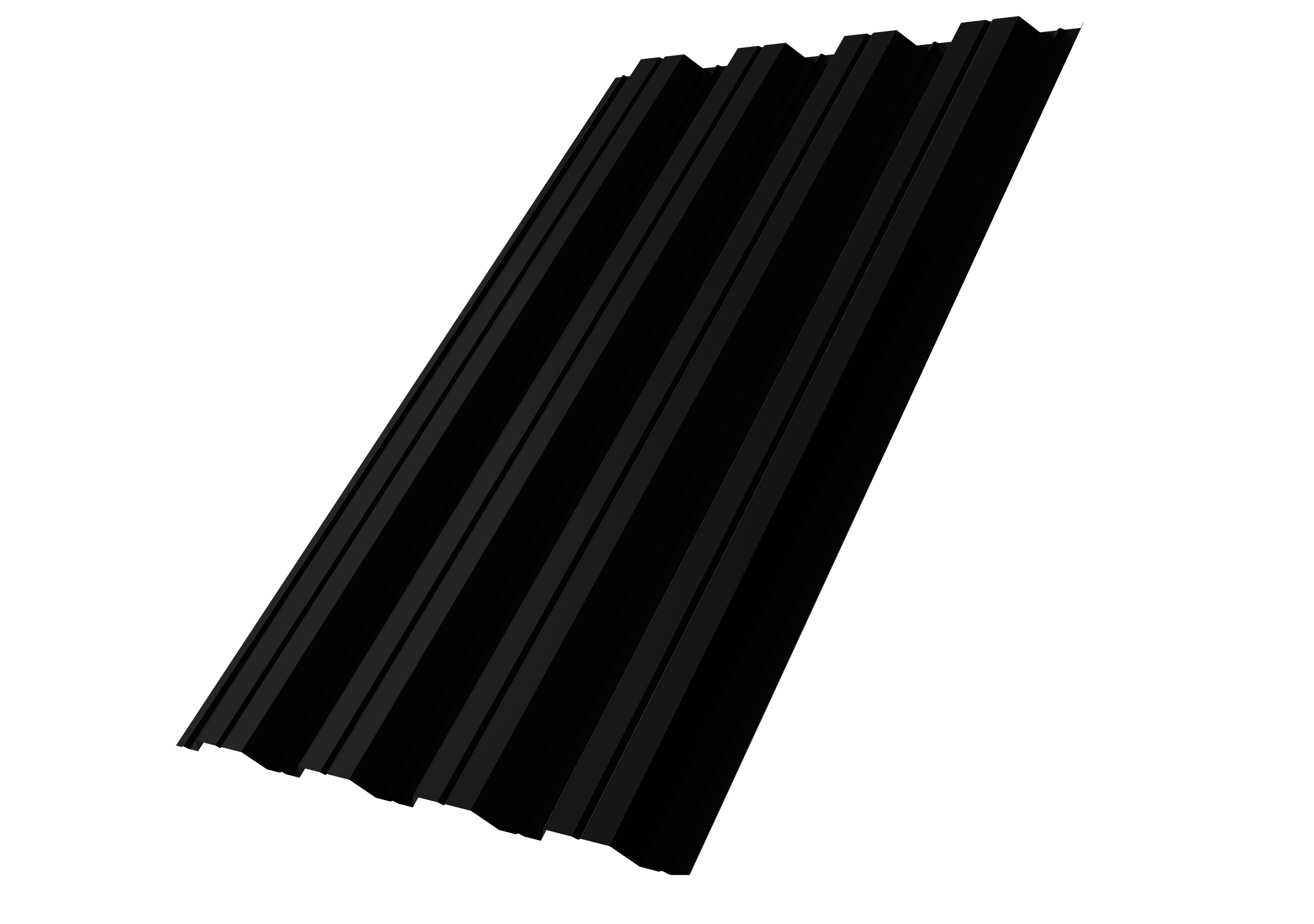 Профнастил НС44R Grand Line 0,5 PurPro RAL 9005 черный