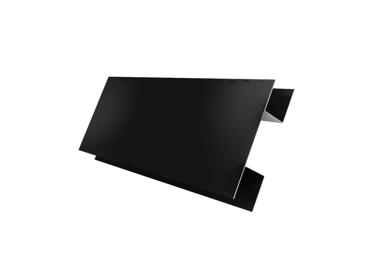 Планка H-образная стыковочная сложная 0,5 Satin Matt TX RAL 9005 черный (2м)
