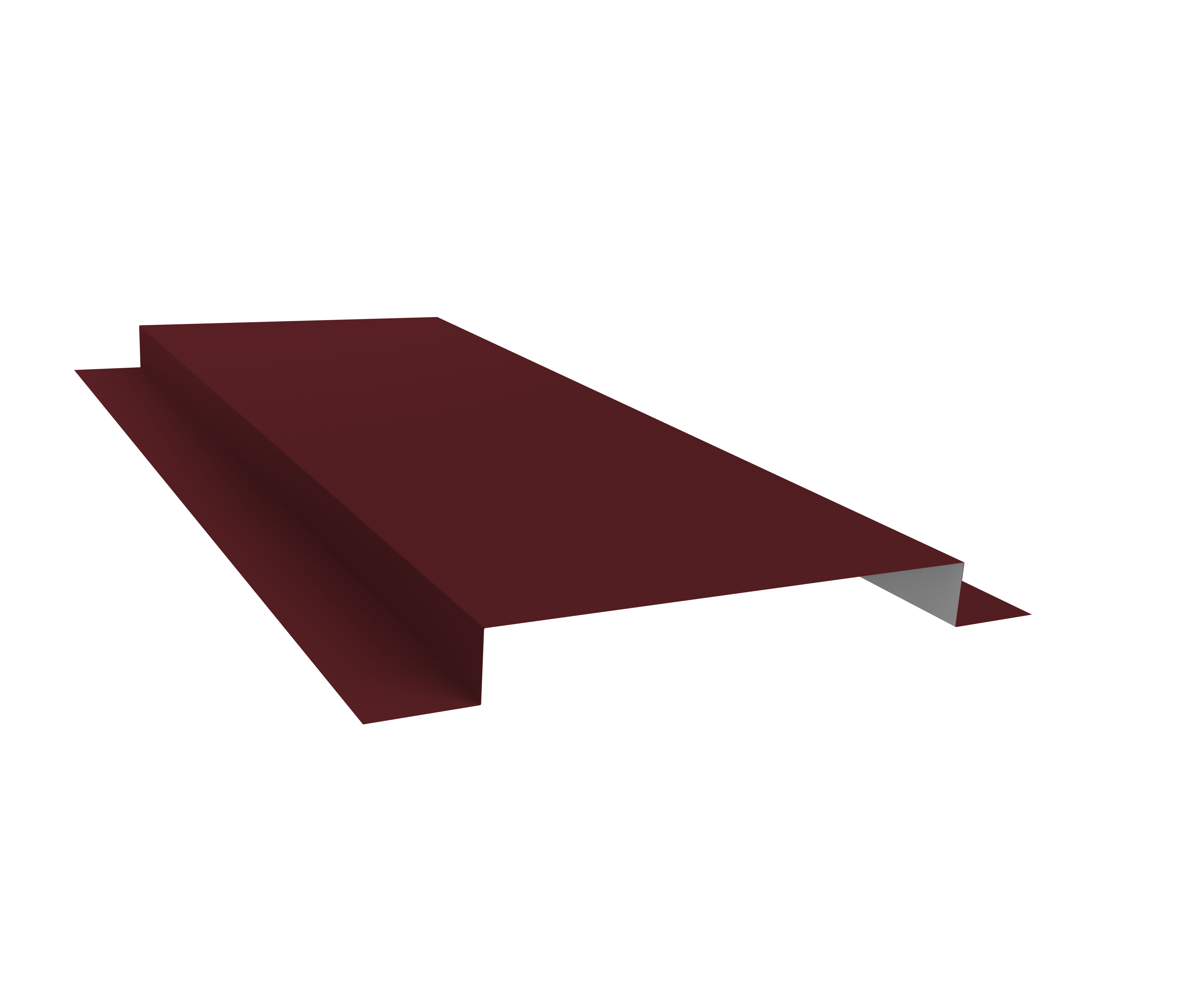 Планка кожуха сегментного 150 0,45 Drap RAL 3005 красное вино (3м)