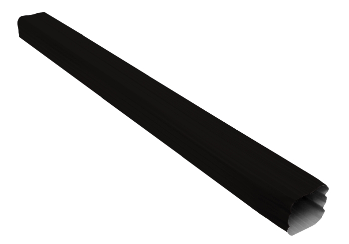 Труба прямоугольная Vortex Matt 1м RAL 9005