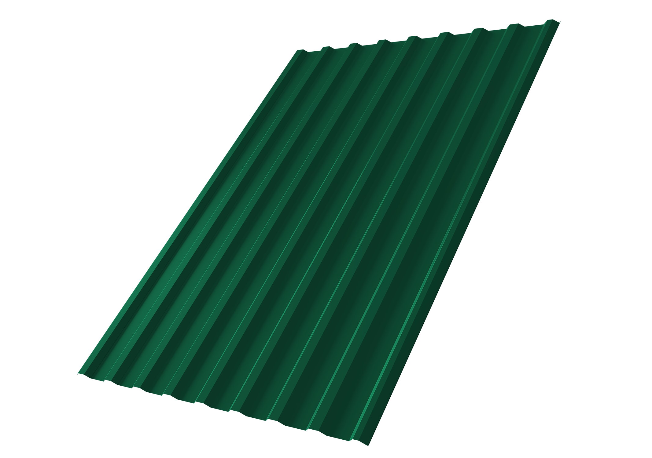 Профнастил С20R 0,5 Satin Matt RAL 6005 зеленый мох