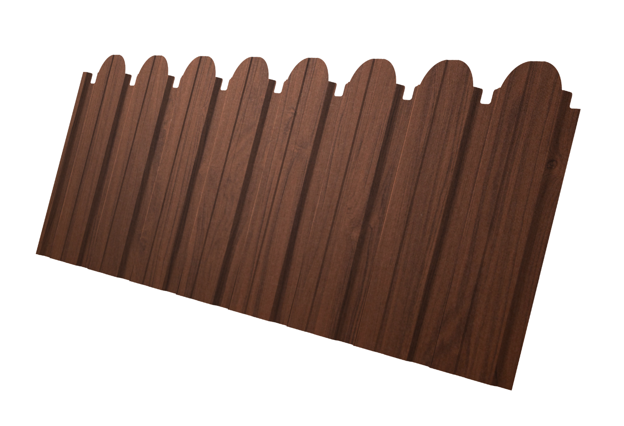 Профнастил C10B фигурный 0,45 Print Elite Choco Wood TwinColor