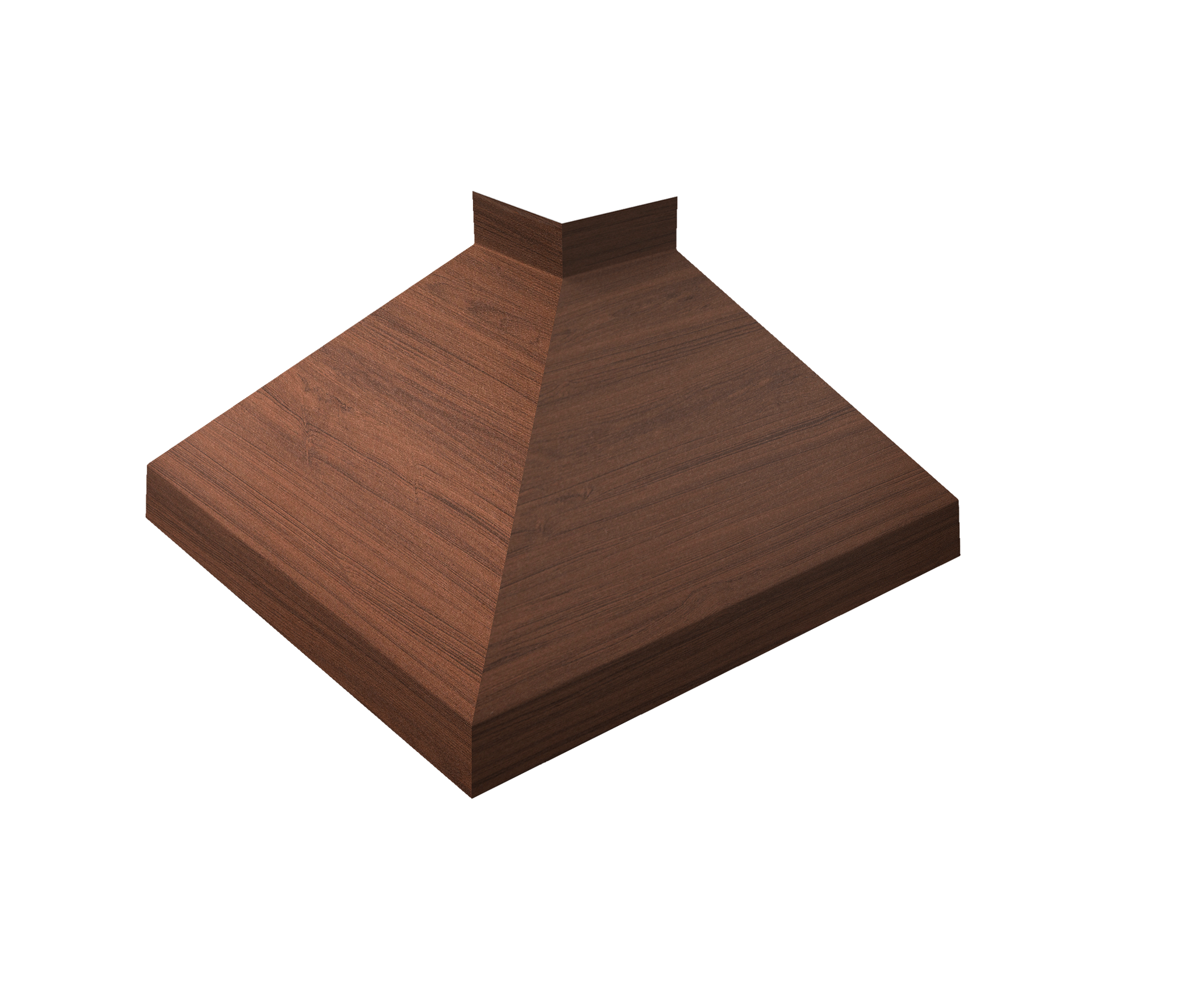 Угол отлива внешний 250 0,45 Print Elite с пленкой Choco Wood TwinColor