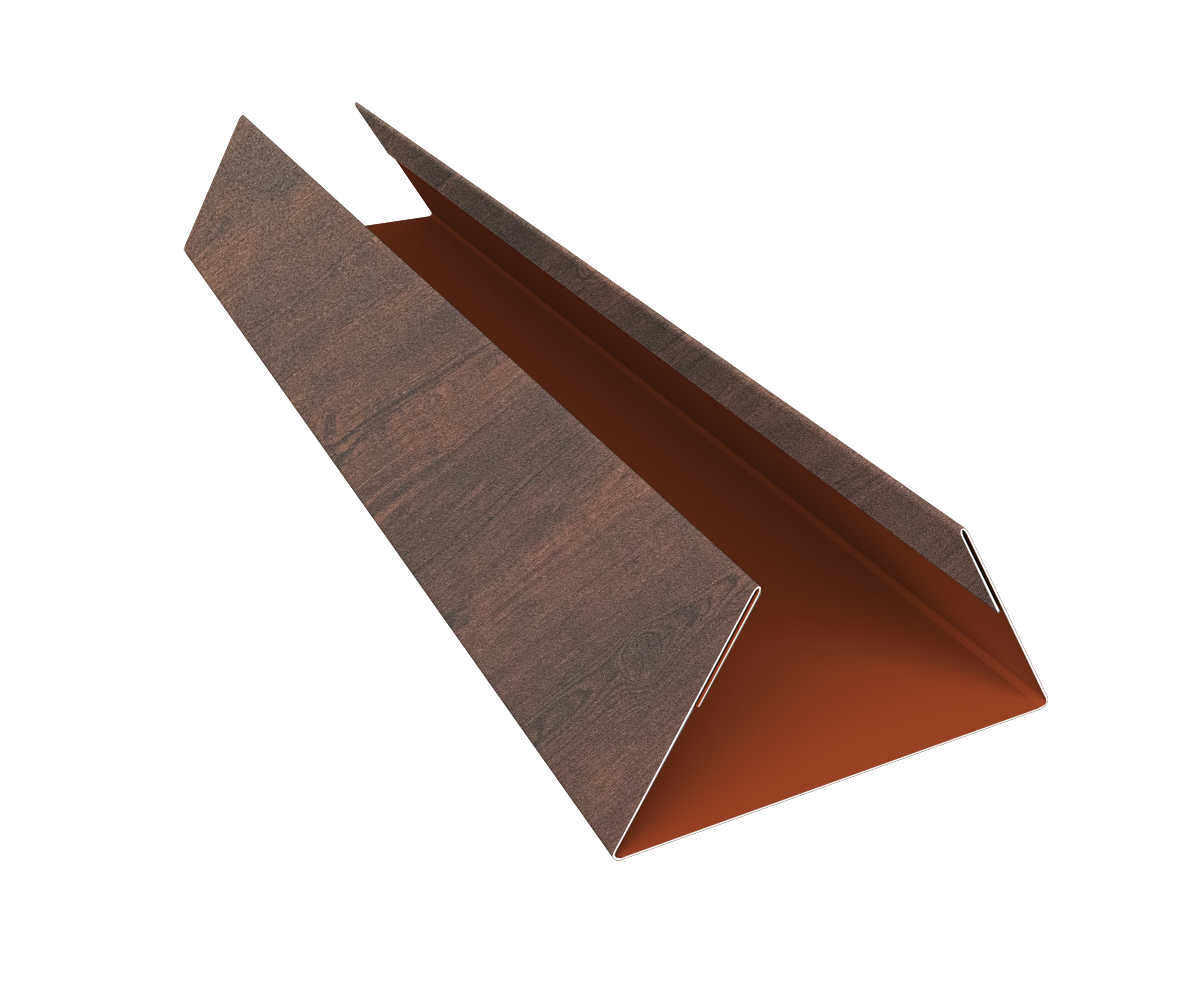 Планка стыковочная составная нижняя 0,45 Print Premium Cherry Wood Dark FTC (3м)