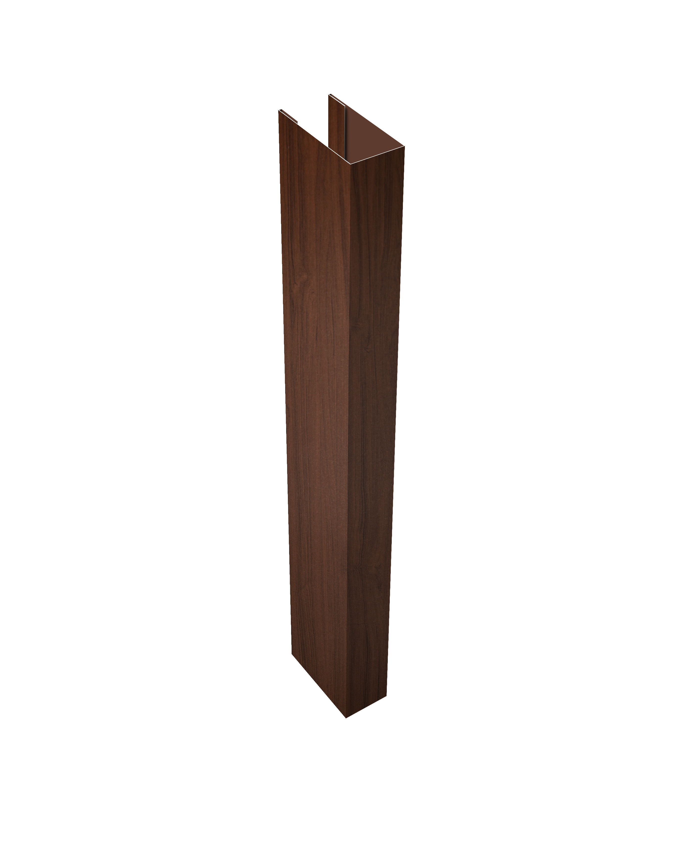 Стойка Texas для калиток и ворот 0,45 Print Elite Choco Wood TwinColor (3м)