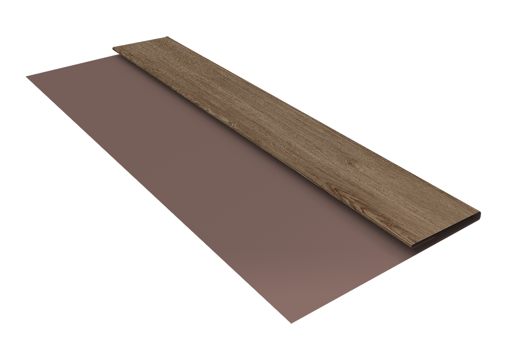 Планка стартовая Блок-Хаус new Grand Line 0,45 Print Elite White Wood TwinColor (3м)