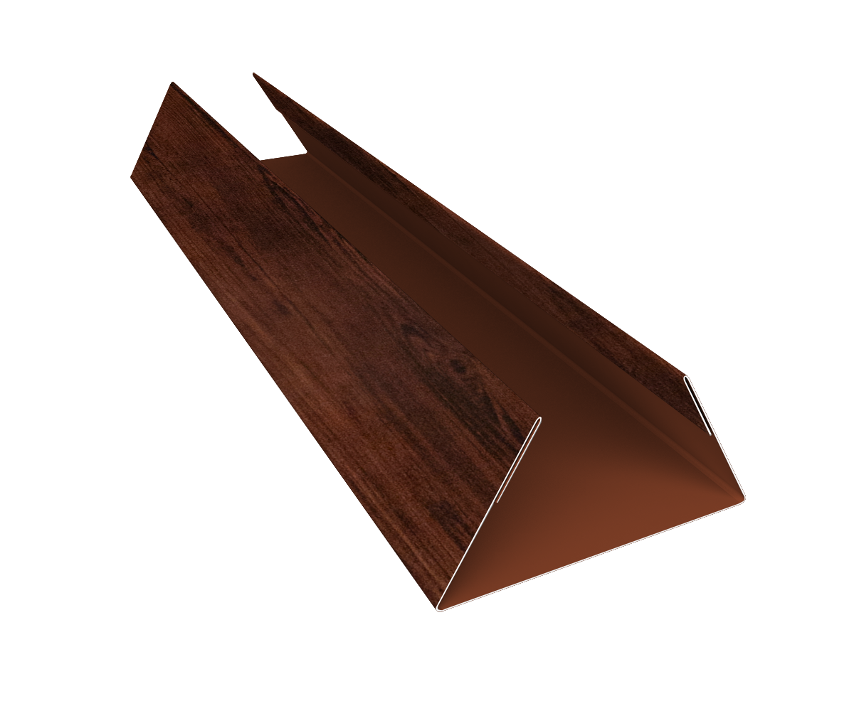 Планка стыковочная составная нижняя 0,45 Print Elite Cherry Wood TwinColor (3м)