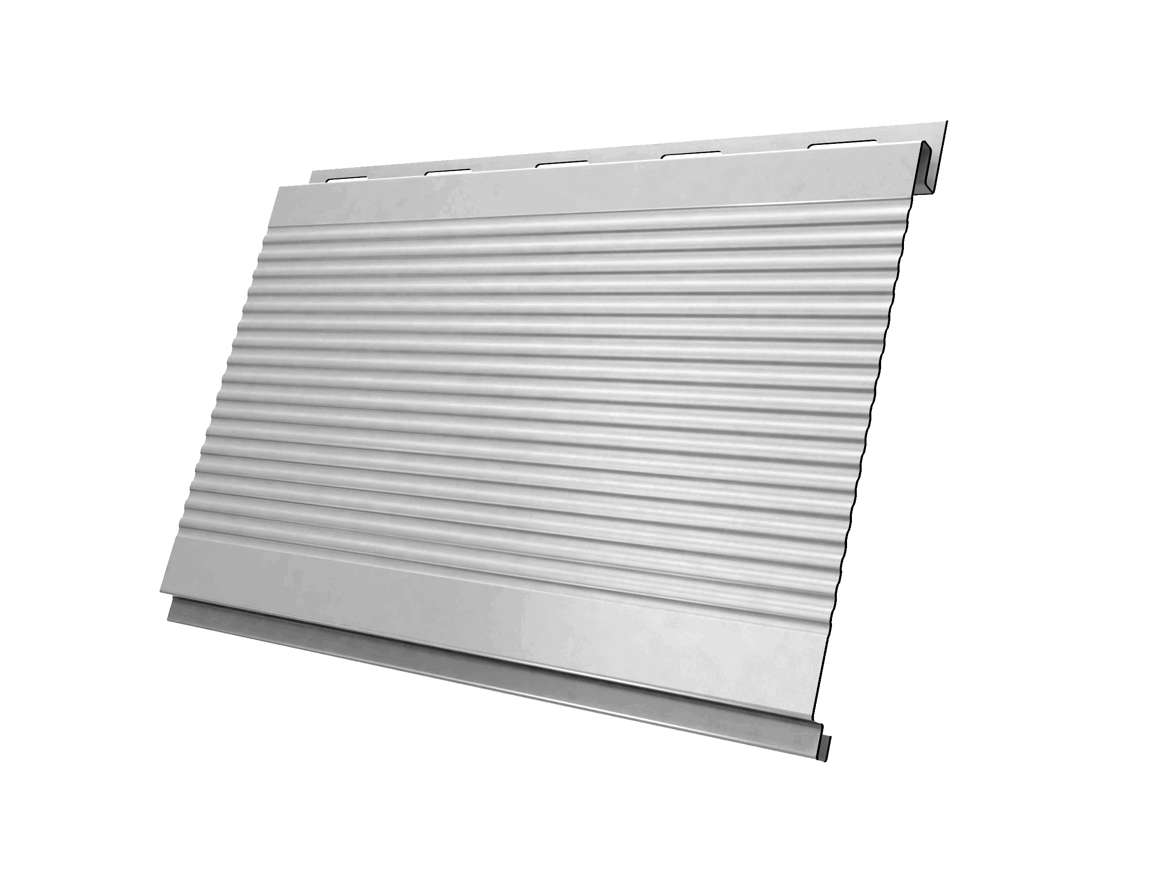 Вертикаль 0,2 gofr 0,5 Satin с пленкой RAL 9003 сигнальный белый