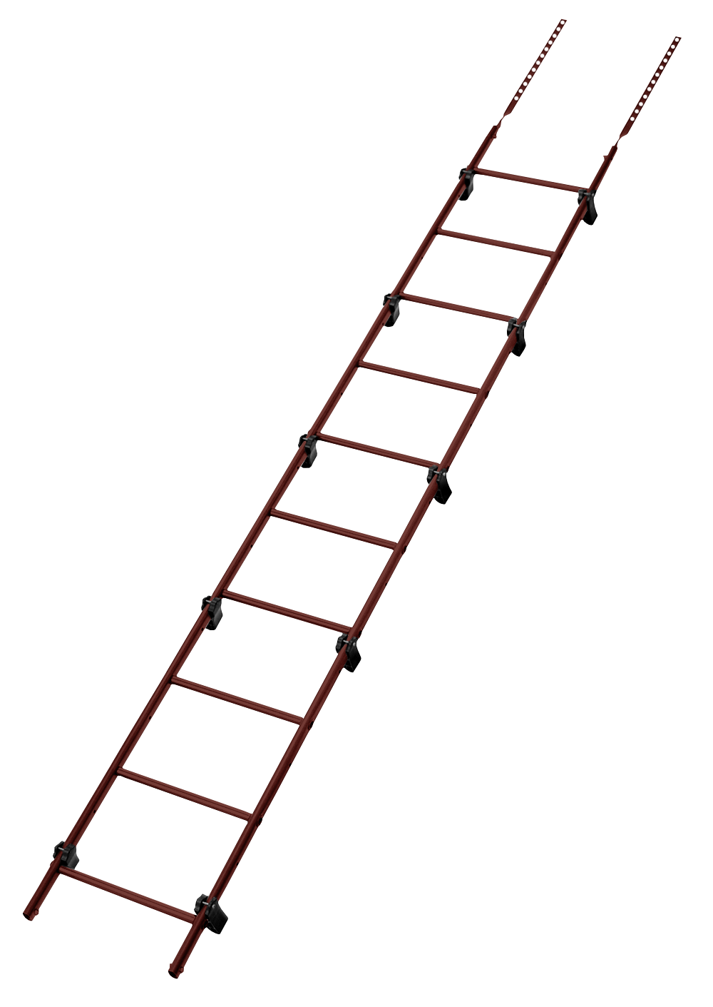 Лестница кровельная Grand Line RAL 3009 2,76м