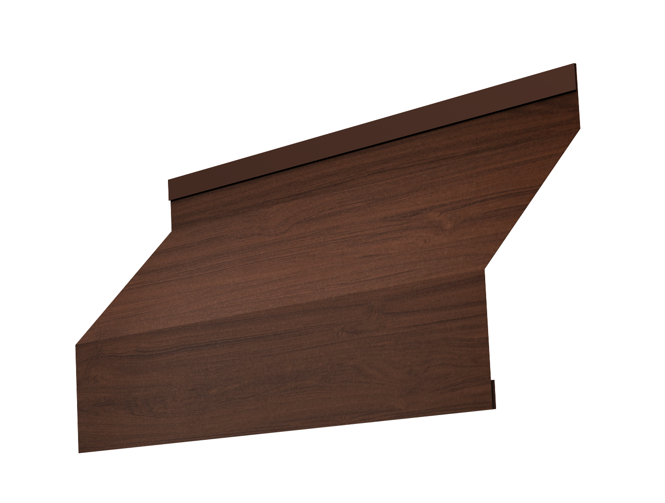 Ламель забора жалюзи Milan 0,45 Print Elite Choco Wood TwinColor