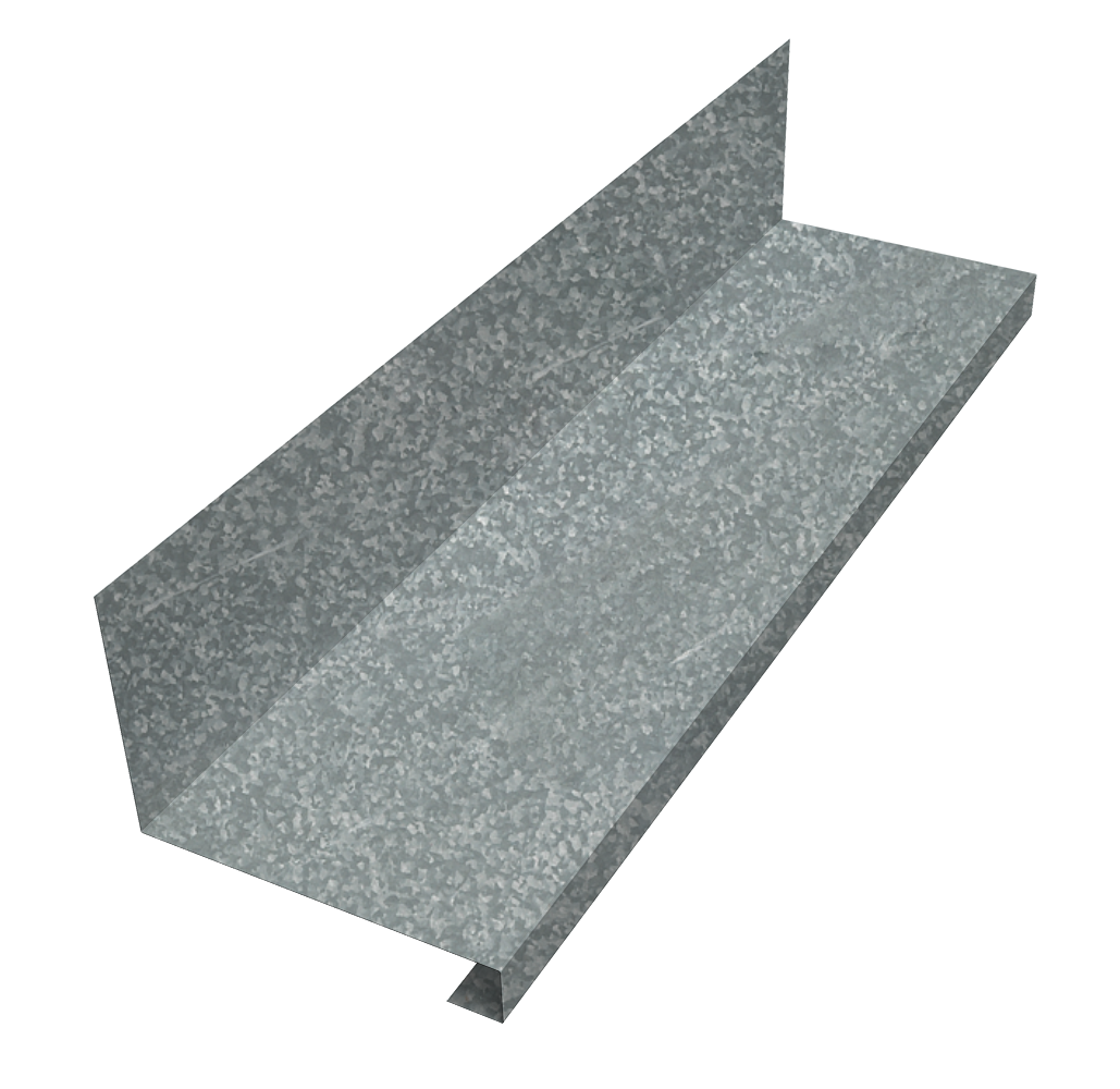 Планка примыкание нижнее к трубе для Кликфальц Pro 0,55 Zn (3м)