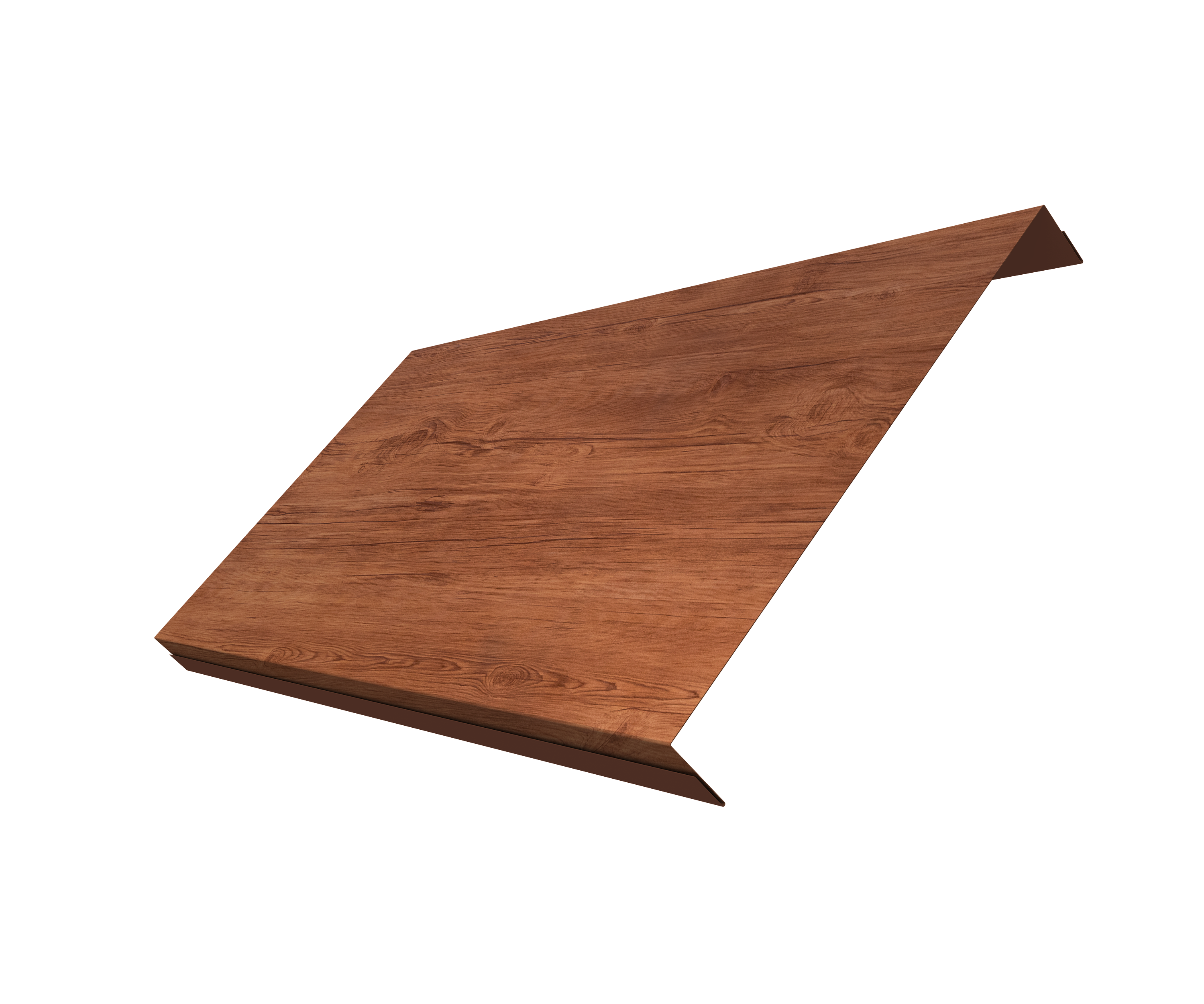 Ламель обратная 200 забора жалюзи Texas 0,45 Print Premium Rowan Wood Intense FTC