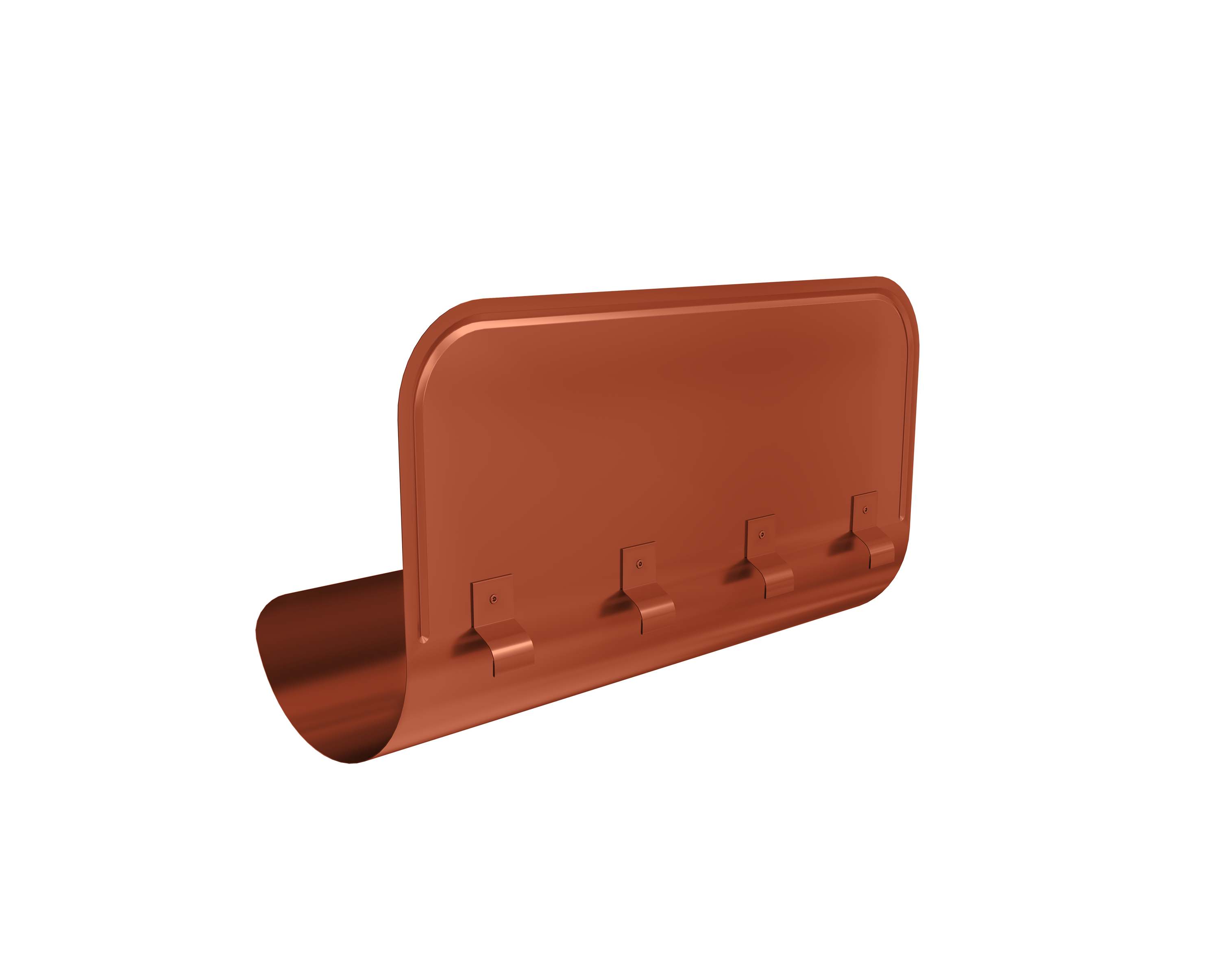 Ограничитель перелива GL PU 125/90 RAL 8004 терракота
