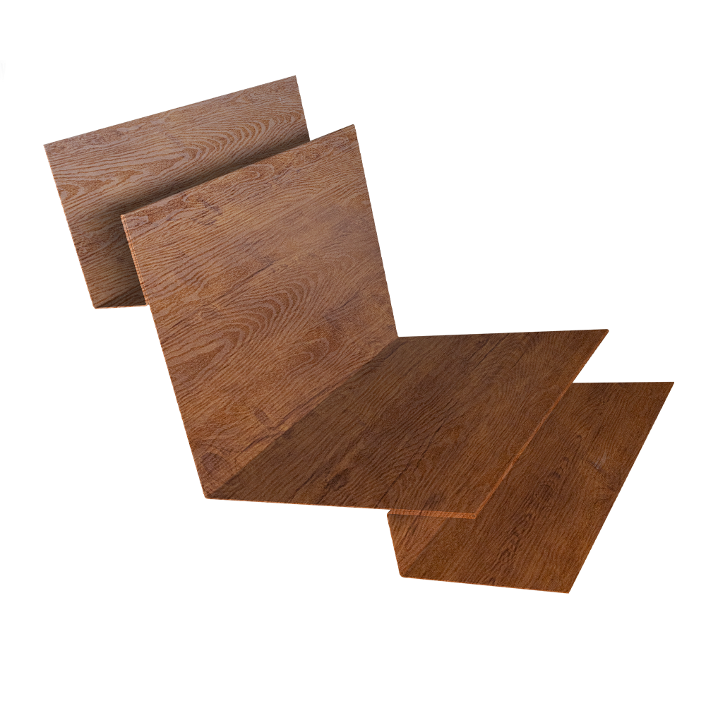 Угол внутренний сложный 90 град. 0,45 Print-Double Elite Golden Wood (2м)
