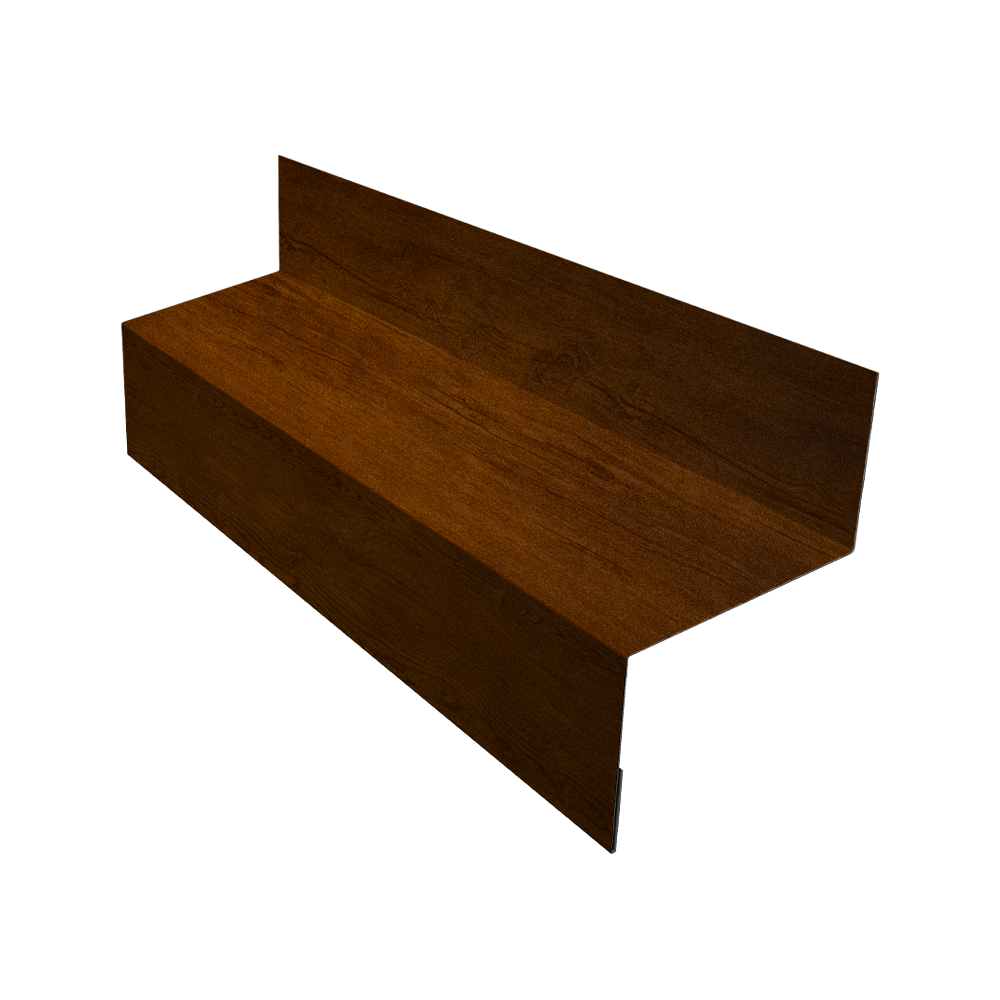 Отлив межэтажный 45 0,45 Print-Double Premium Golden Wood Intense F (3м)