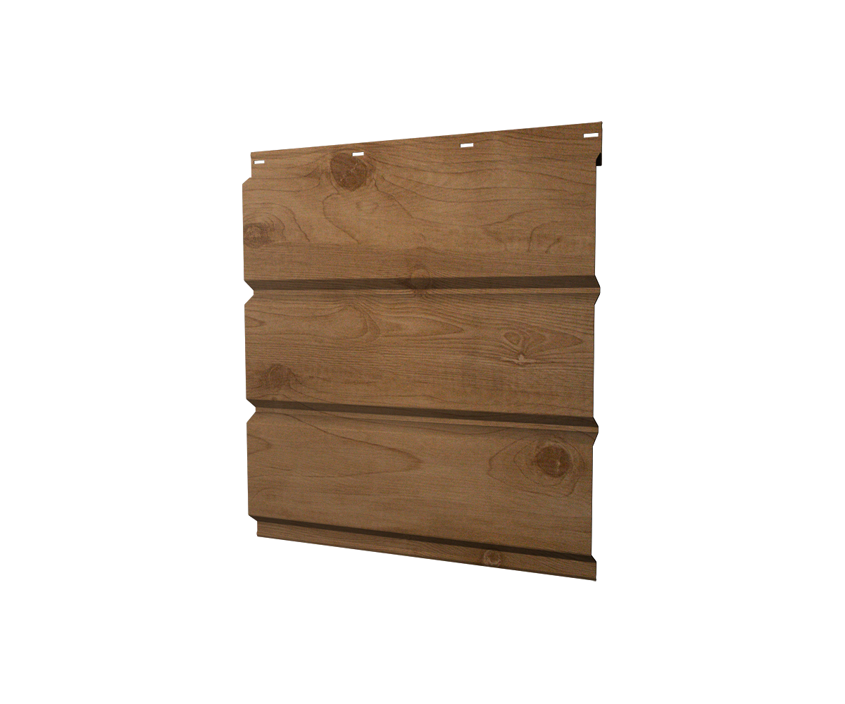 Софит металлический без перфорации 0,45 Print Premium с пленкой Pine Wood Fresh