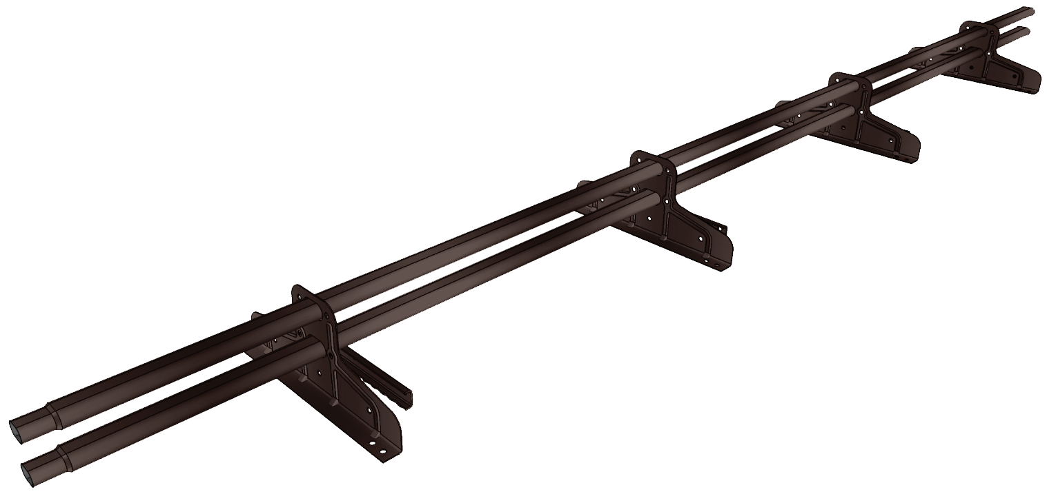 Снегозадержатель трубчатый под фальц Premium 45х25 RAL 8017 (3м)ОЦ