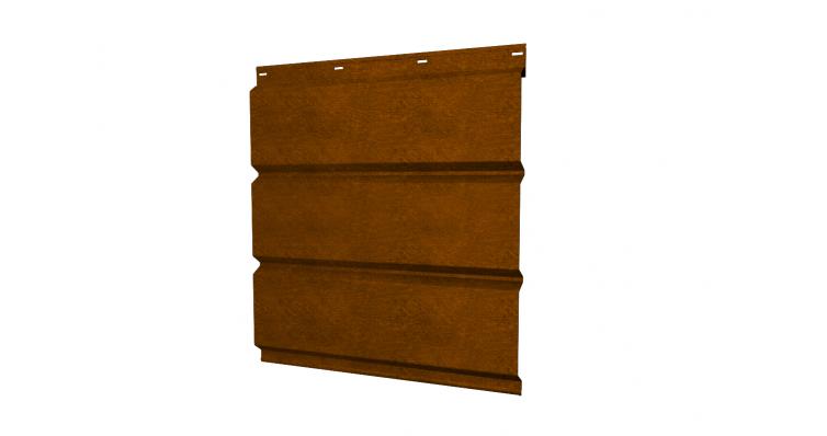Софит металлический без перфорации 0,45 Print Elite с пленкой Golden Wood TwinColor