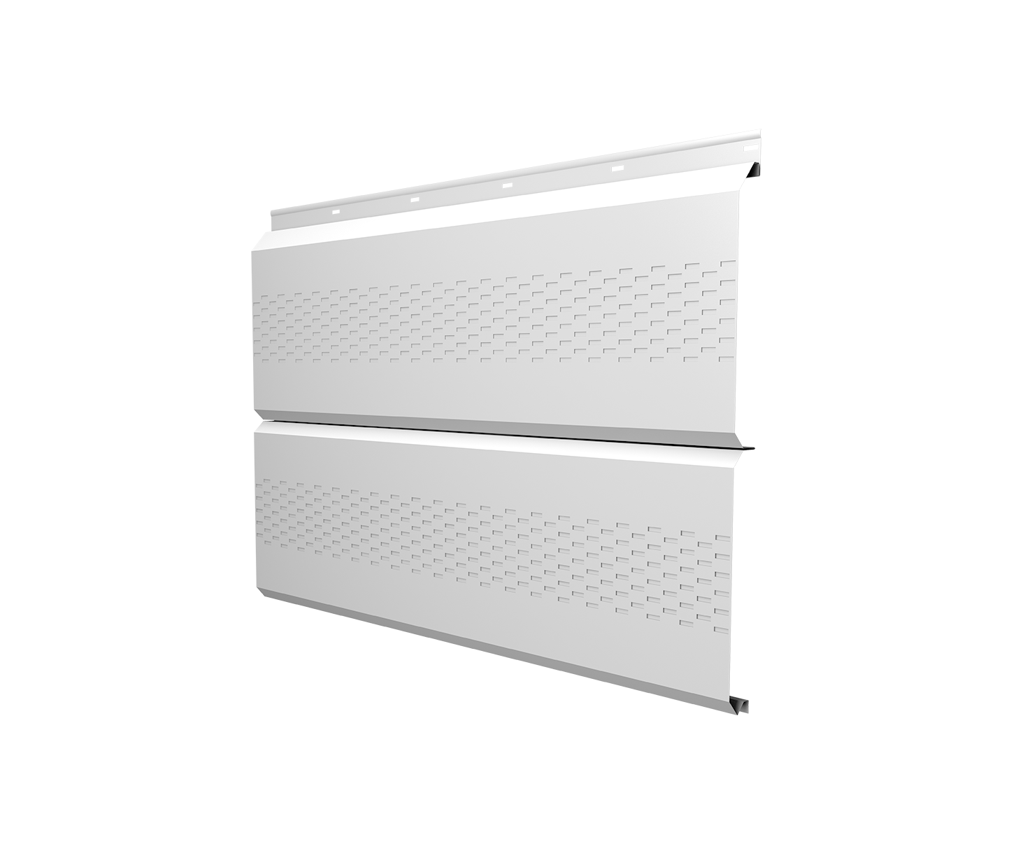 Софит ЭкоБрус с перфорацией 0,345 Grand Line 0,5 Satin RAL 9003 сигнальный белый