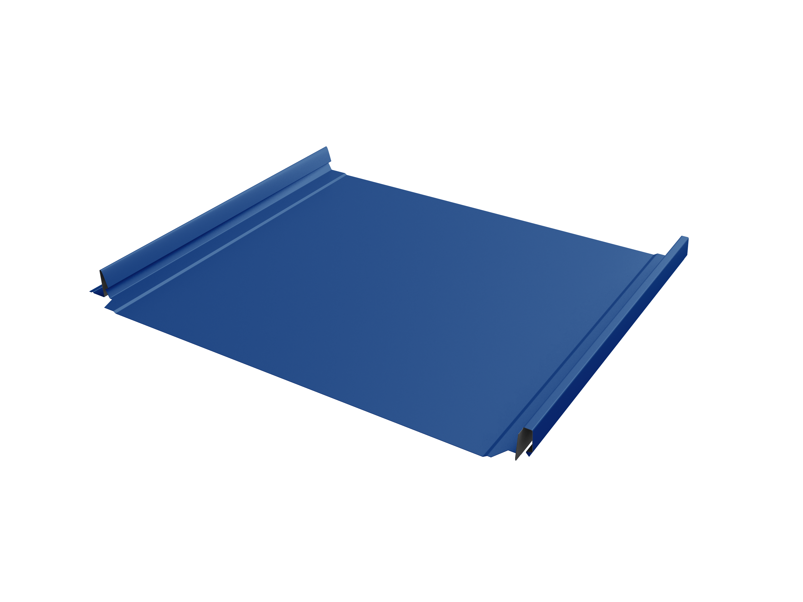 Кликфальц Pro Grand Line 0,5 Satin с пленкой на замках RAL 5005 сигнальный синий