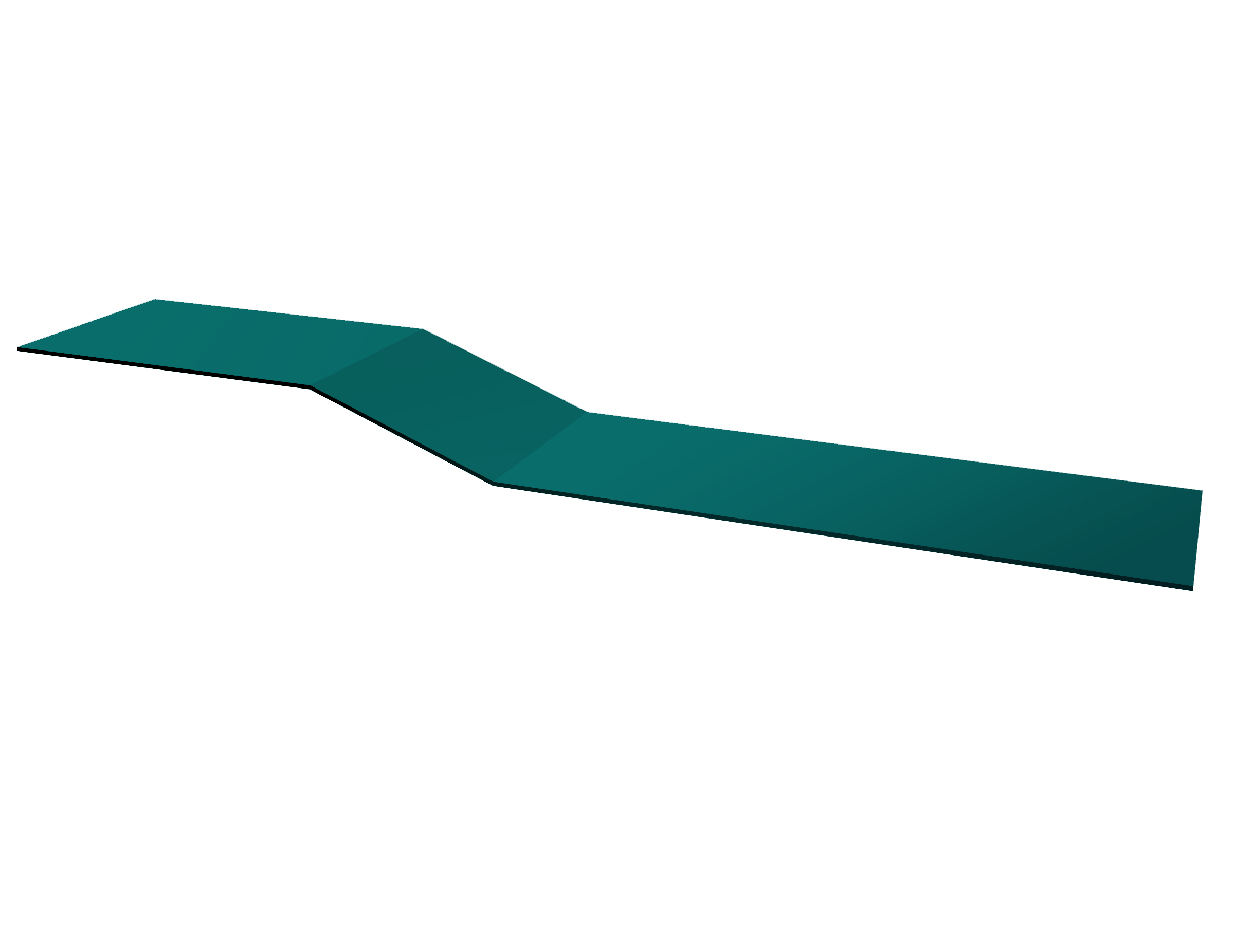 Планка крепежная фальц 0,45 PE с пленкой RAL 5021 водная синь (3м)