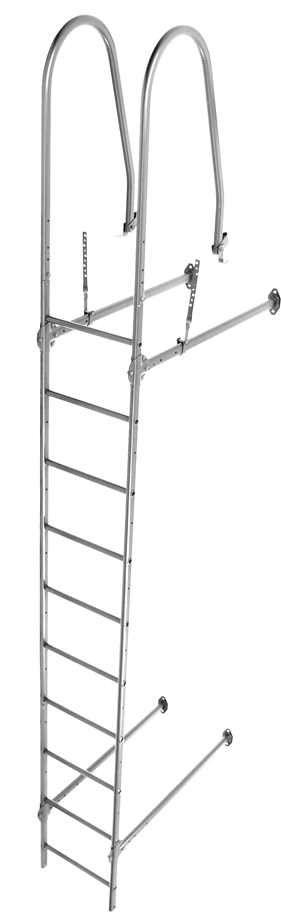 Лестница стеновая Grand Line RAL 7004 2,76м