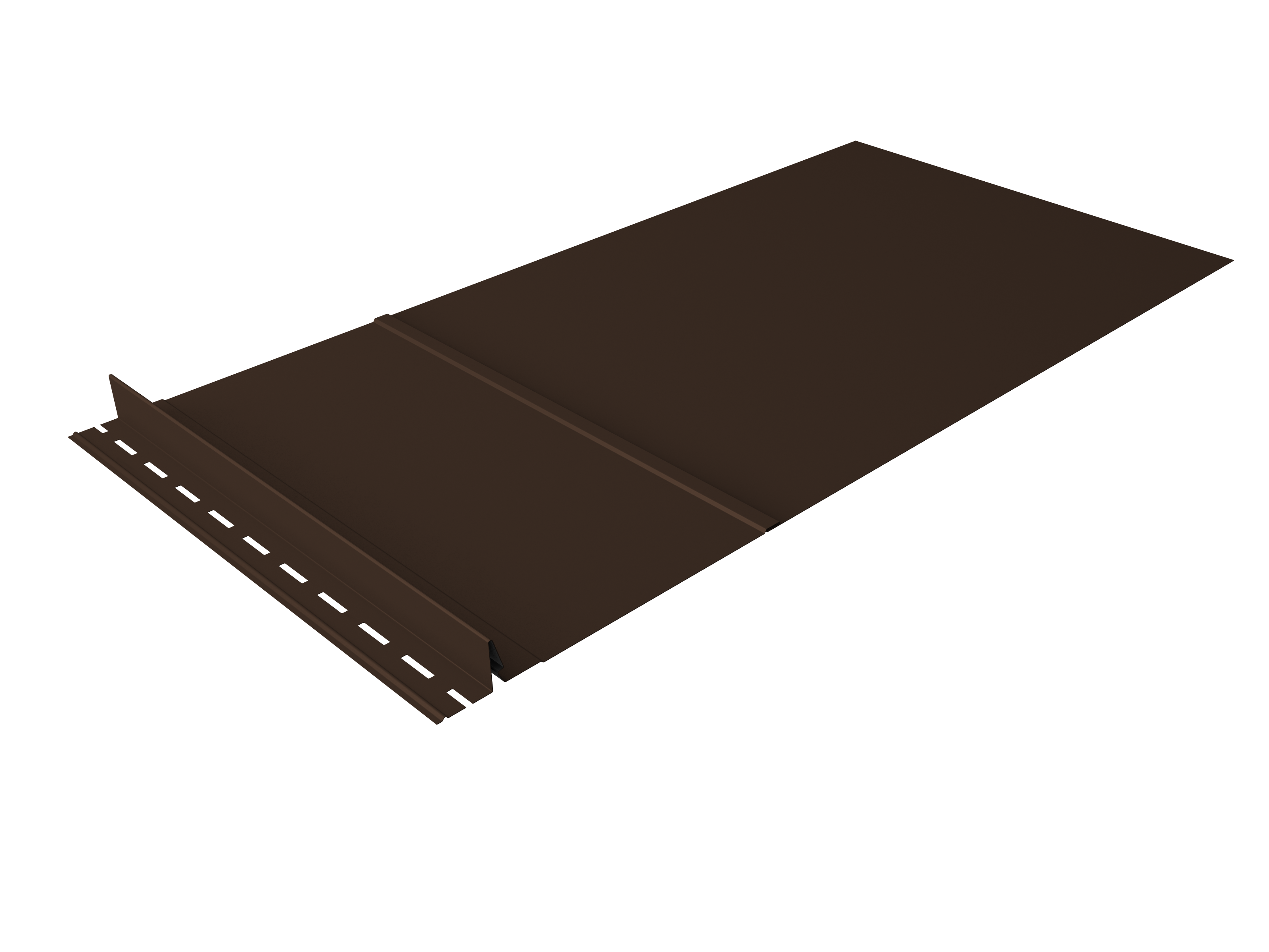 Элемент обхода Кликфальц Pro левый 0,5 Satin Matt RAL 8017 шоколад