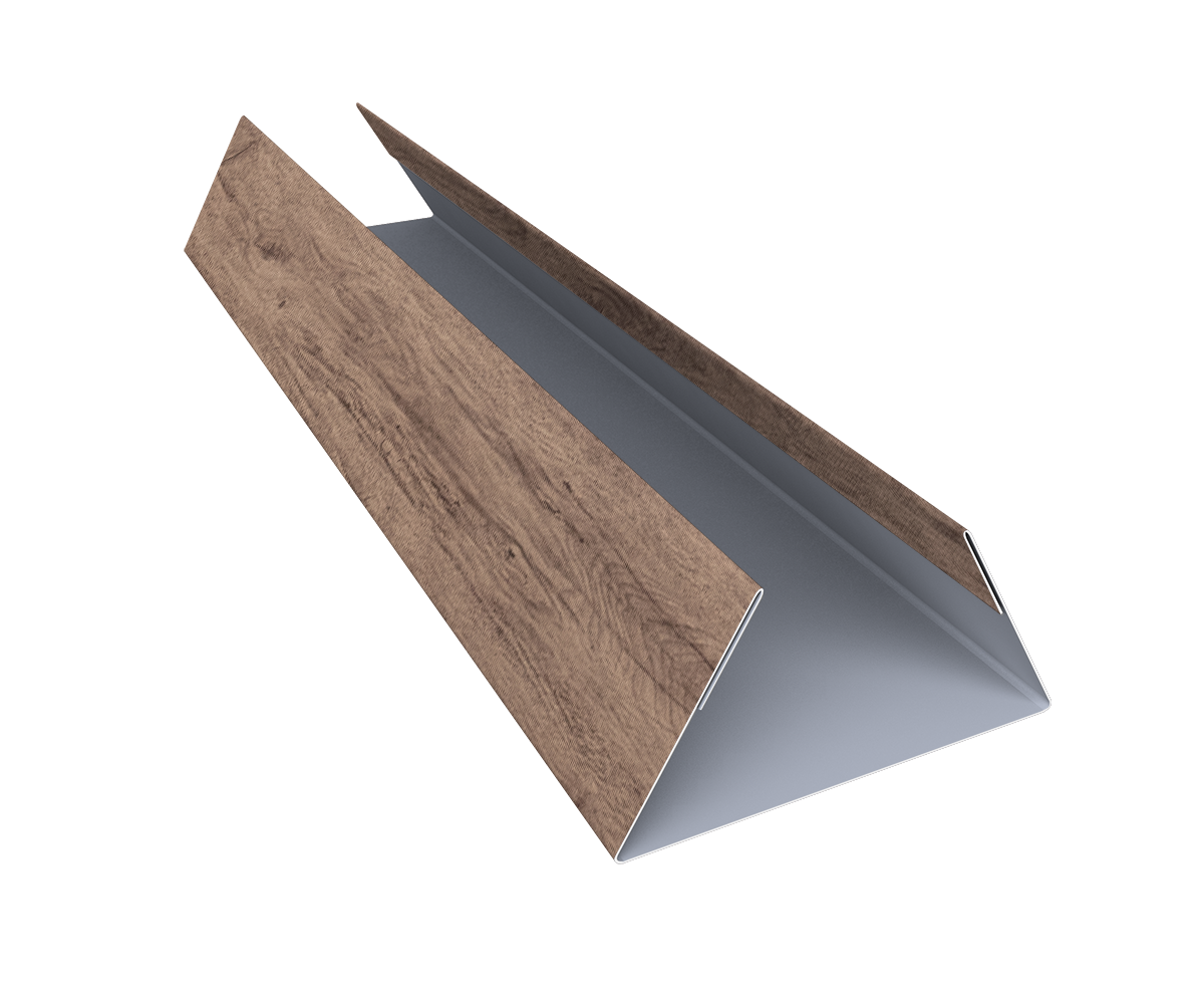 Планка стыковочная составная нижняя 0,45 Print Premium Almond Wood Fresh (2м)