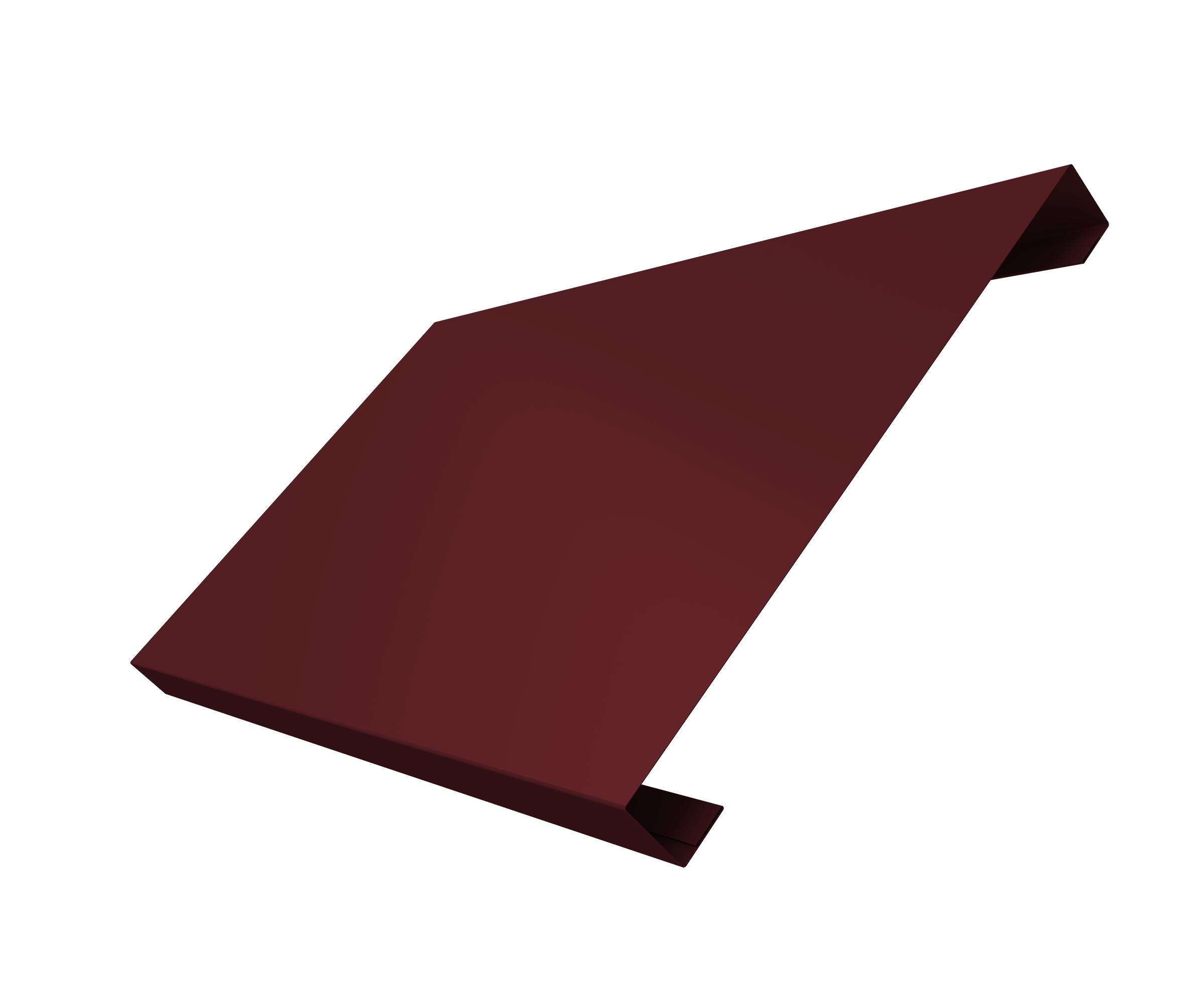 Ламель лицевая 200 забора жалюзи Texas 0,45 PE-Double RAL 3005 красное вино