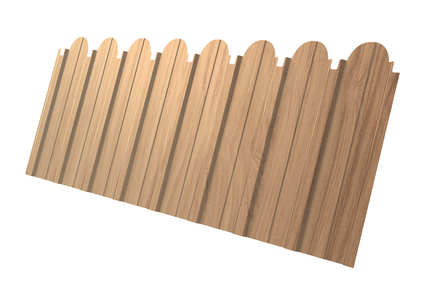 Профнастил C10A фигурный 0,45 Print Elite Honey Wood TwinColor