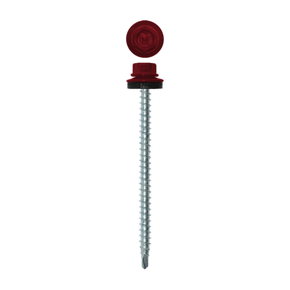 Саморез кровельный Daxmer 4,8х70 (100шт) сверло №1 RAL 3003