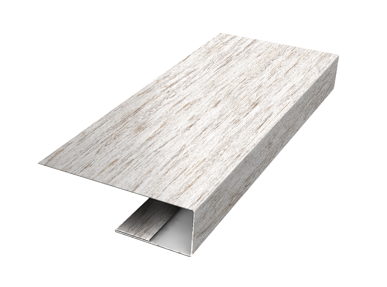 J-Профиль 12мм 0,45 Print Elite Snow Wood TwinColor (2м)