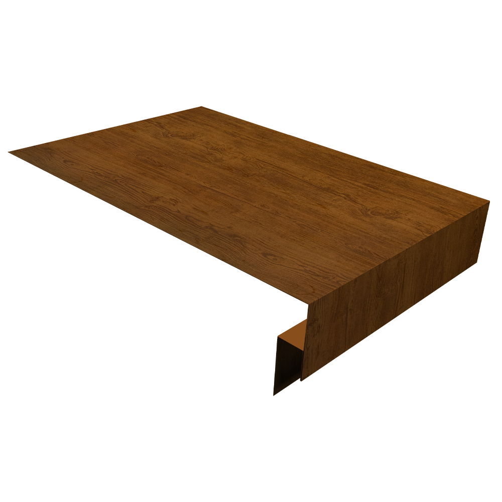 Планка околооконная сложная 250х50х18 (j-фаска) 0,45 Print Elite Golden Wood TwinColor (2м)