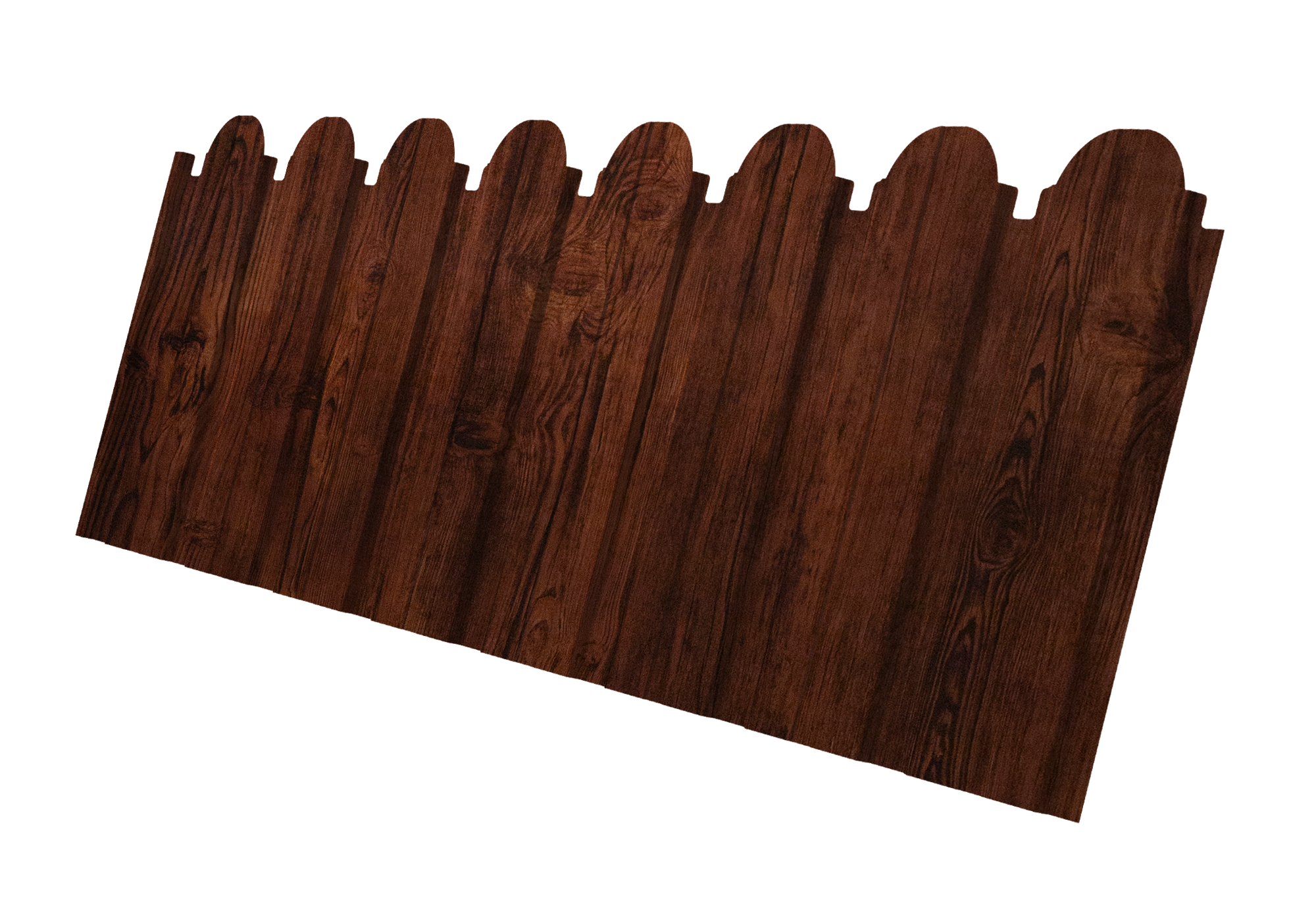 Профнастил C10B фигурный 0,45 Print Elite Cherry Wood TwinColor