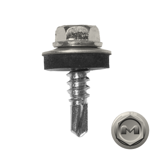 Саморез по металлу Daxmer 5,5х19 RAL 9010 (250) сверло №3