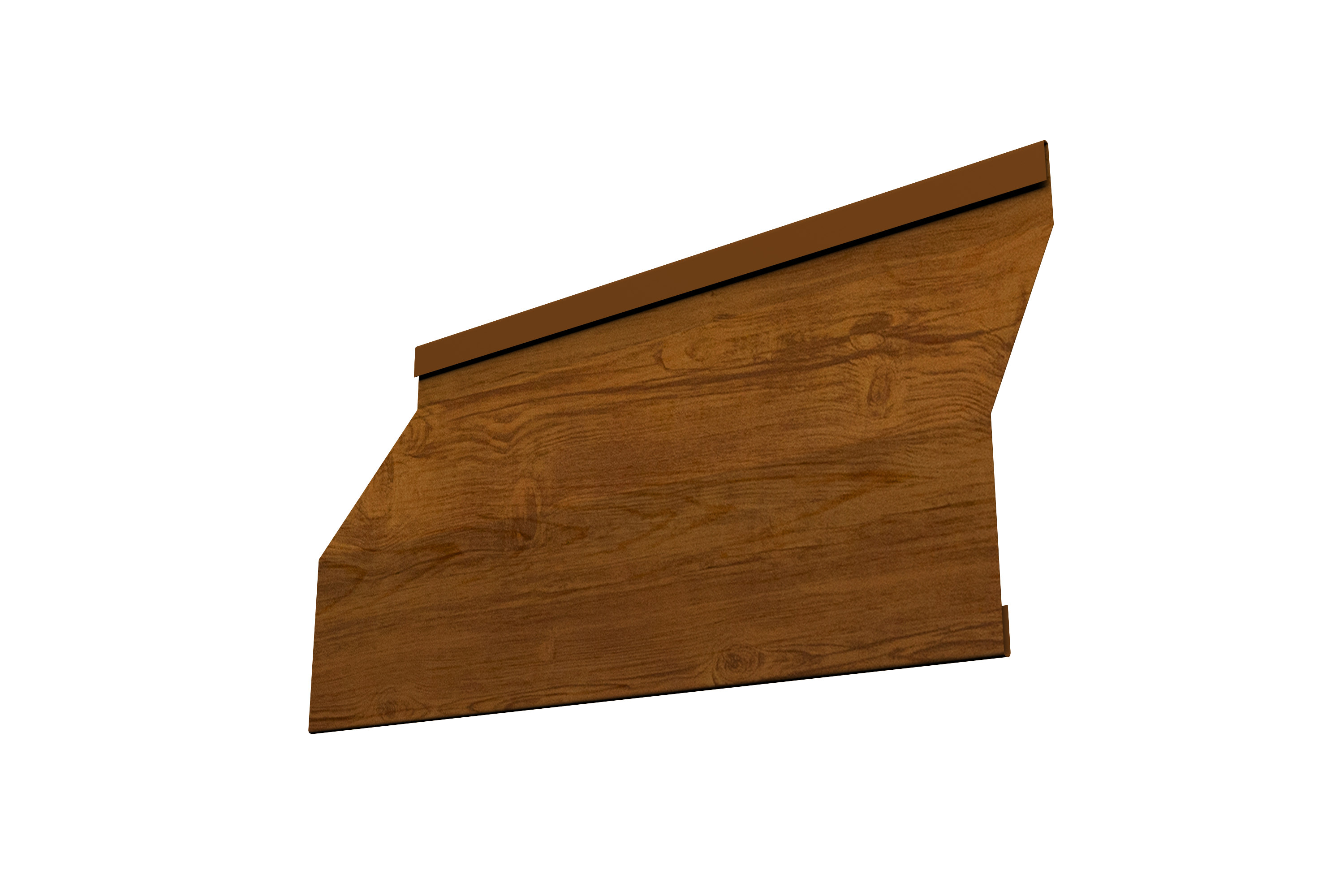 Ламель забора жалюзи Milan Slim 0,45 Print Elite Golden Wood TwinColor