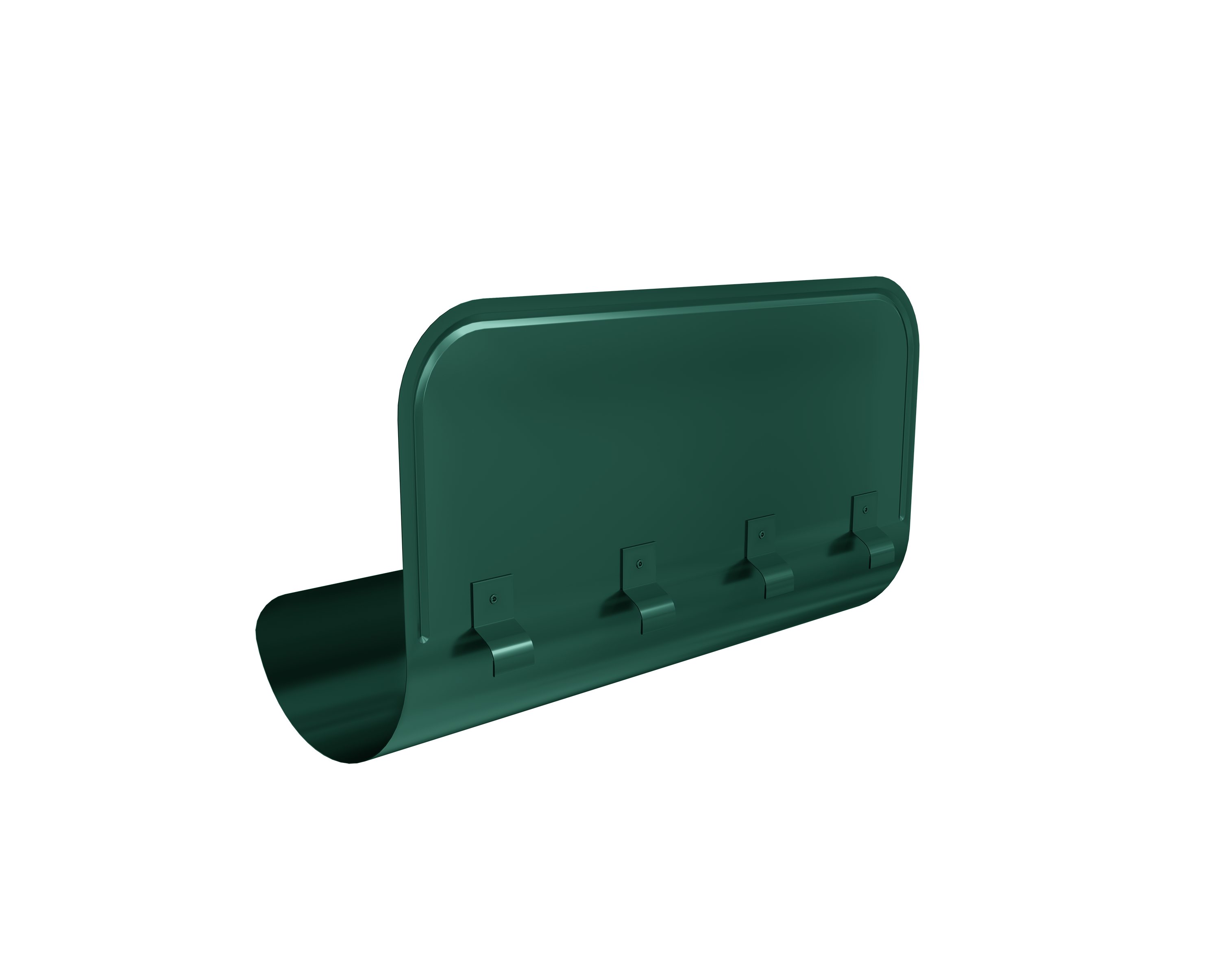 Ограничитель перелива GL PU 125/90 RAL 6005 зеленый мох
