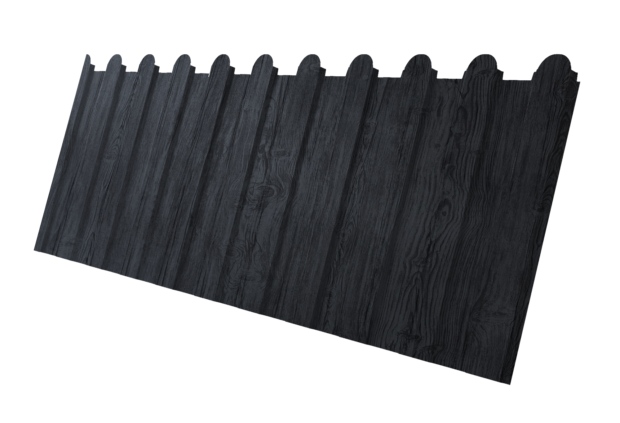 Профнастил С8A v01 фигурный 0,45 Print Premium Grey Wood TwinColor