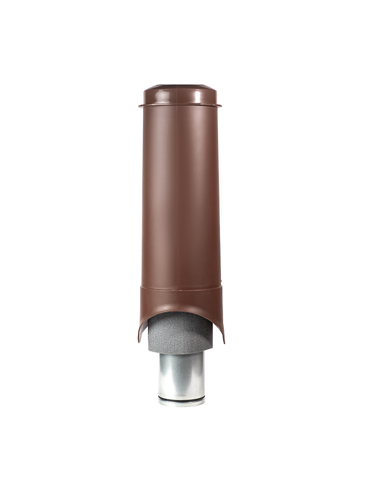 Выход вентиляции Krovent Pipe-VT 150/700 изолированный коричневый