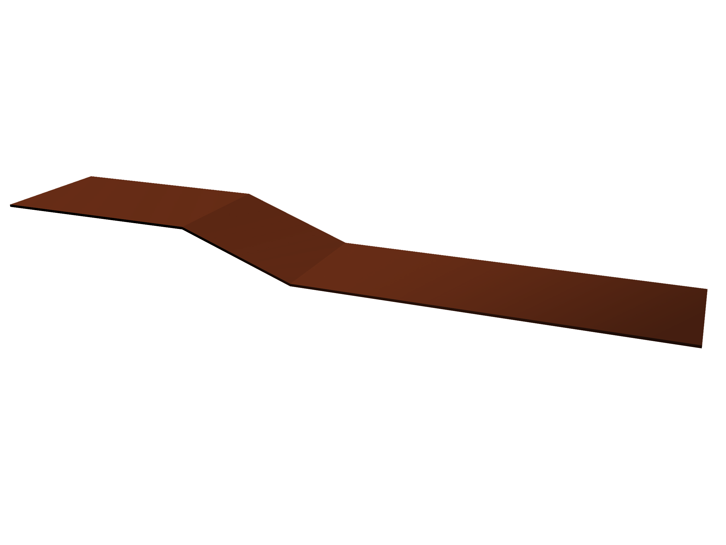 Планка крепежная фальц Grand Line 0,5 Satin с пленкой RAL 3009 оксидно-красный (2м)