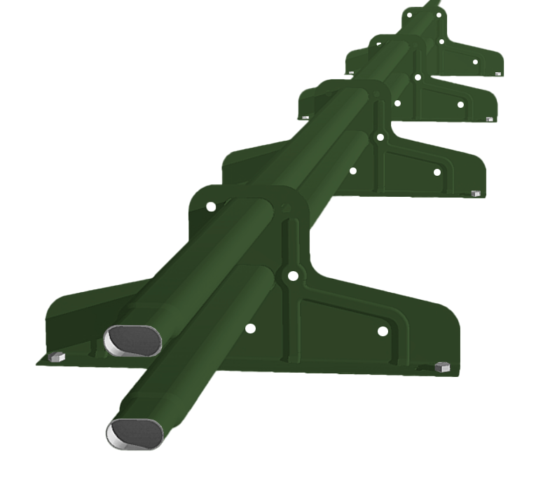 Снегозадержатель Стандарт Т4 d 40х20 RR 11 (3м)