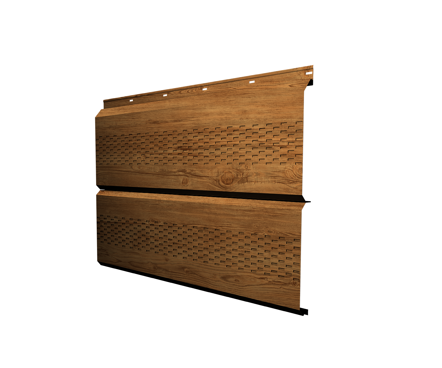 Софит ЭкоБрус с перфорацией 0,345 Grand Line 0,45 Print Elite Golden Wood TwinColor