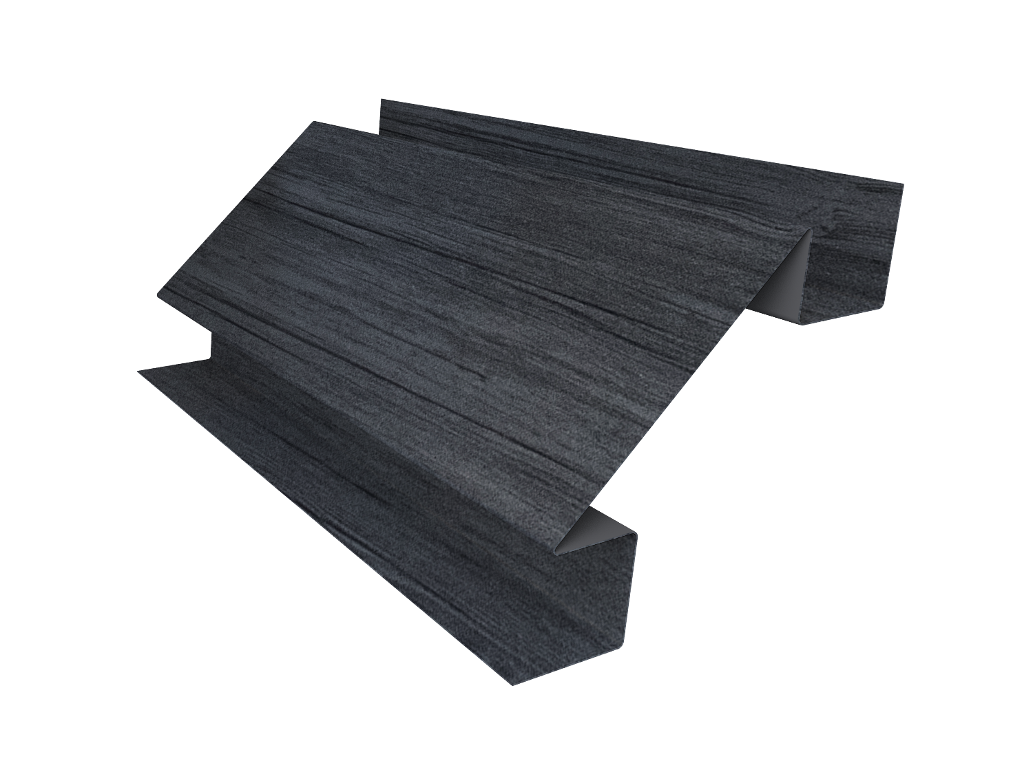 Планка угла внутреннего сложного Экобрус Grand Line 0,45 Print Premium Grey Wood TwinColor (2м)