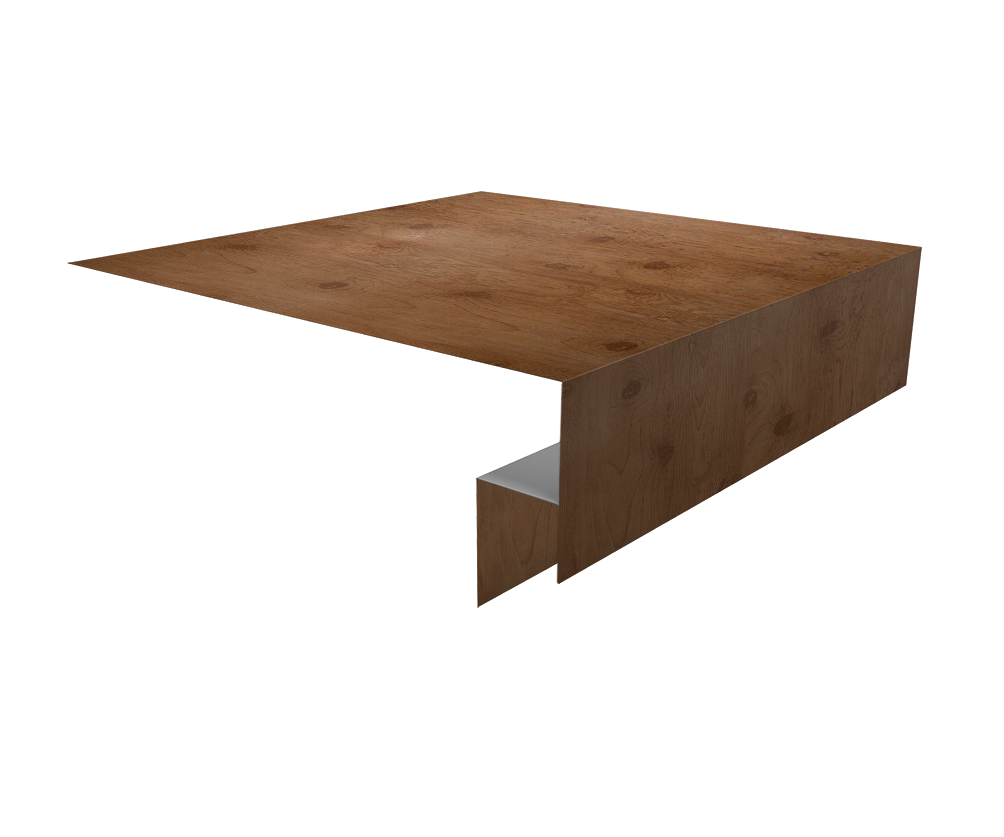 Планка околооконная сложная Экобрус Grand Line 250х50х25 0,45 Print Premium Pine Wood Fresh (3м)