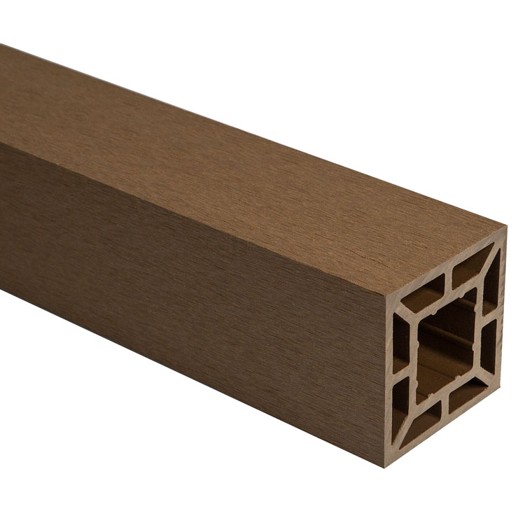 Столб заборный ДПК CM Railing 90х90х3000 мм, teak (тик)