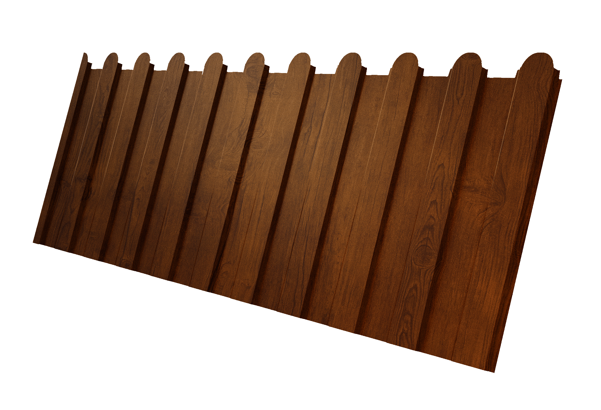 Профнастил С8A v01 фигурный 0,45 Print Premium Golden Wood Intense FTC