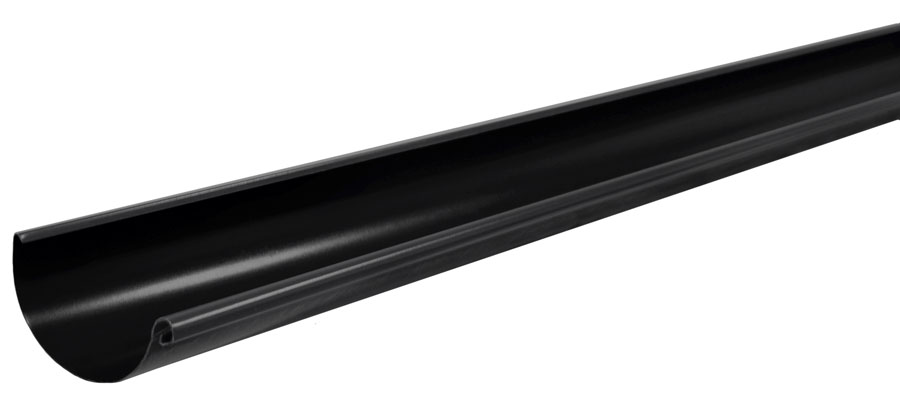 Желоб полукруглый 125 мм 3 м Matt RAL 9005