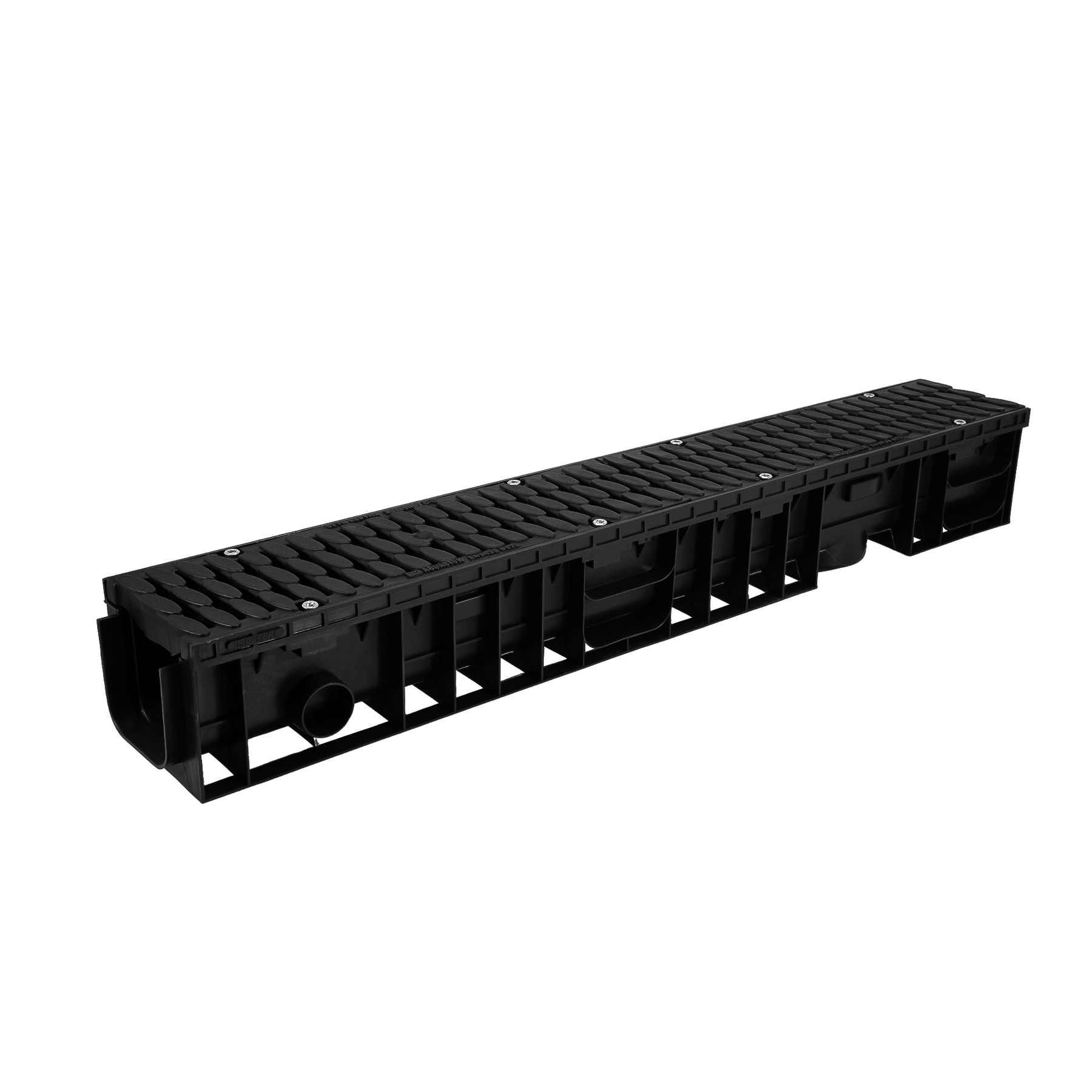 Лоток водоотводный пластиковый Аquastok Master DN100 H135 класс нагрузки B125 (комплект) 1000х148х135 (110131)