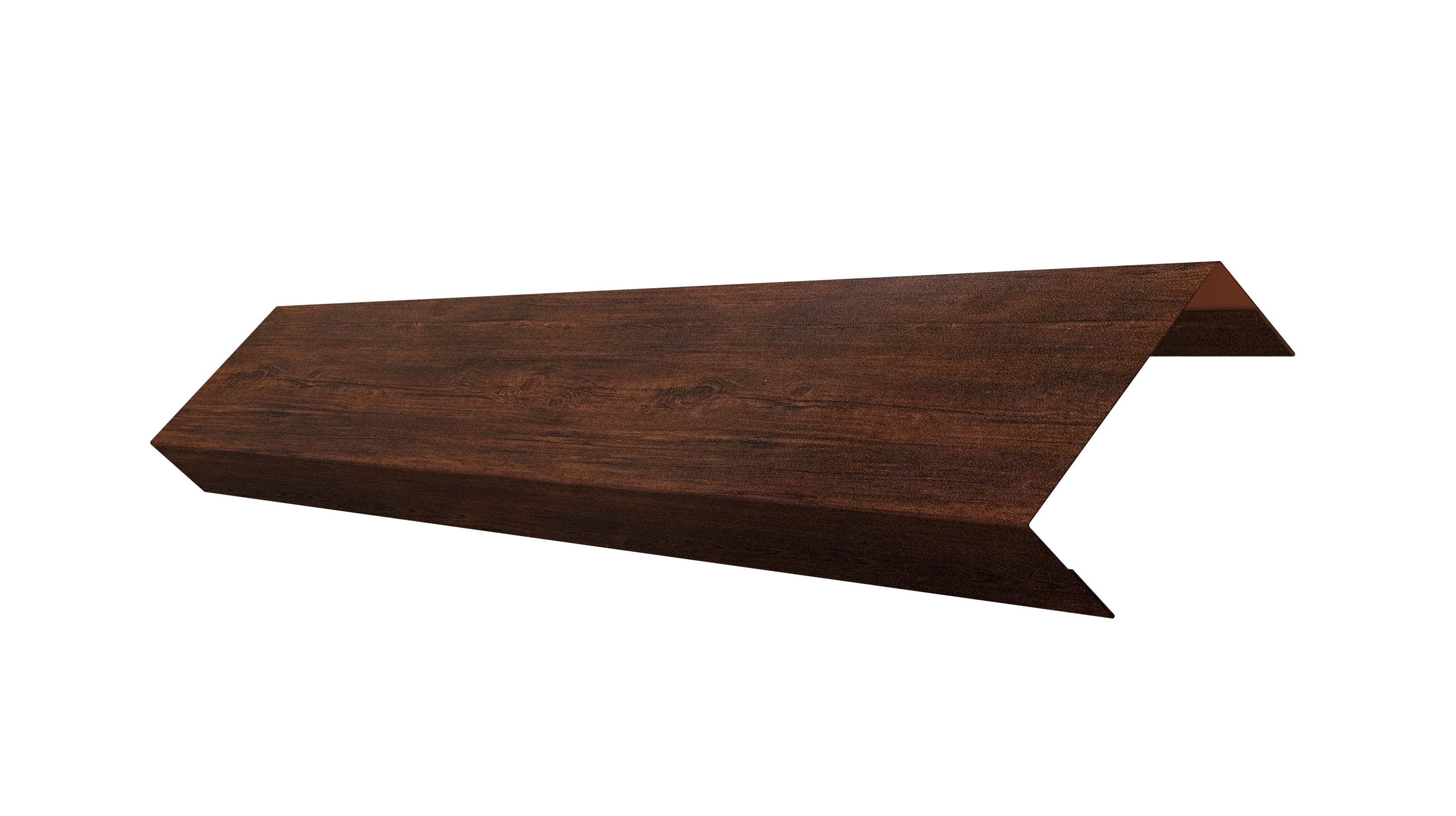 Ламель обратная 50 забора жалюзи Texas 0,45 Print Premium Cherry Wood Dark FTC